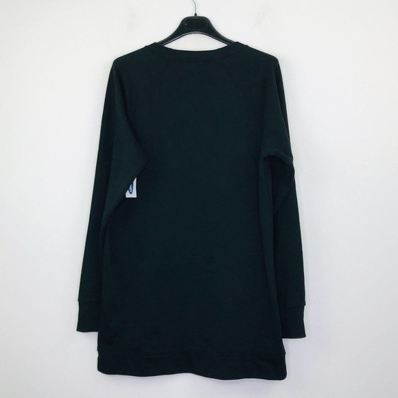 Old Navy Active Womens MT Sweatshirt Black Loose French-Terry Crew Neck NWT CG20 - Picture 4 of 4
